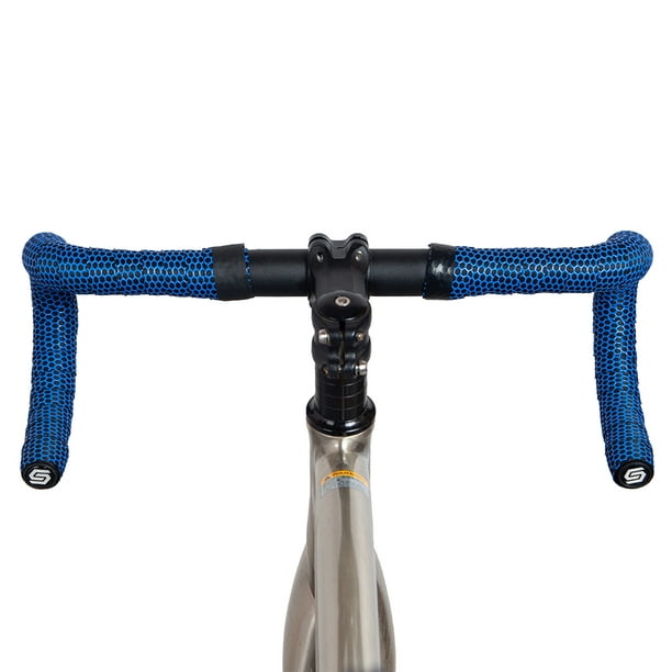  Cinta de manillar de bicicleta - 2 cintas para manillar de  corcho para bicicleta de carretera y deportes + 2 tapones de barra (8  colores puros), barra de manillar de bicicleta
