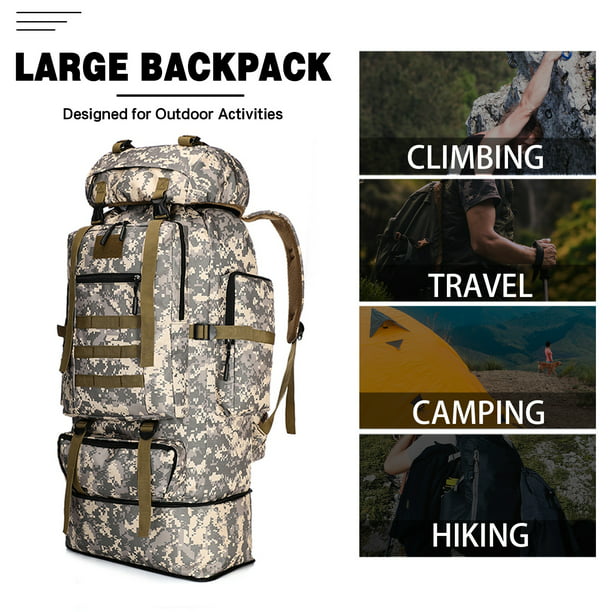 Mochila militar de camuflaje para niños y niñas, mochila escolar con  estampado de camuflaje, resistente al agua, bolsa de viaje para niños,  mochila