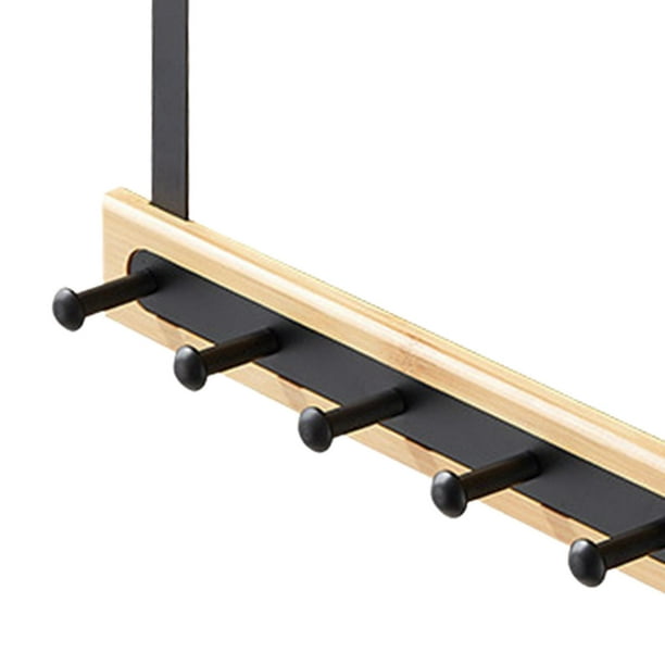 Soporte de barra con gancho en forma de J para barra de pesas 176 cm x 15  cm Zulema Montaje de soporte de barra