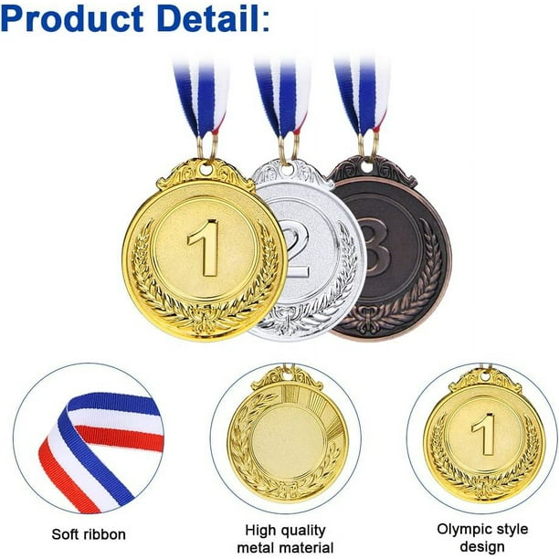 Medalla de 1 piezas para niños, medallas de oro para niños, medallas de  premio para niños