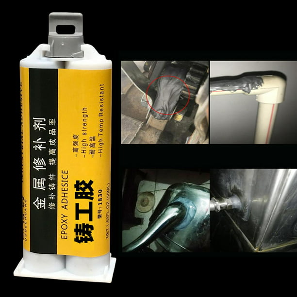 Adhesivo Reparación Soldadura en Frío Resistencia al Calor para Acero  Hierro Aluminio 50ml Ehuebsd Libre de BPA