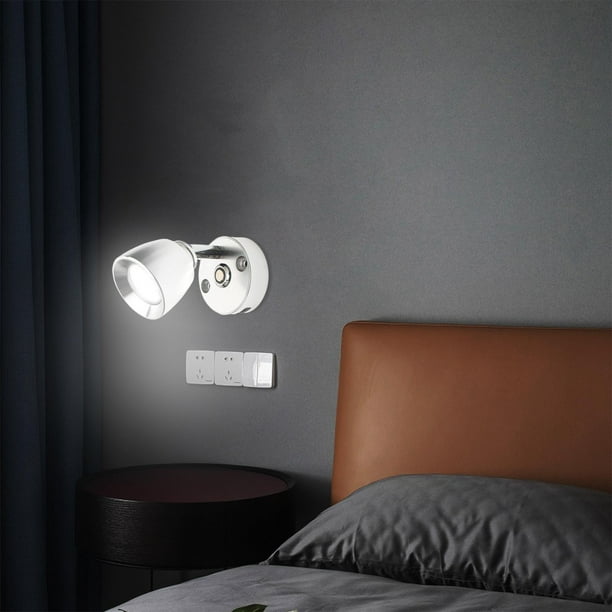 Lámpara LED de pared para interiores con interfaz USB y carga