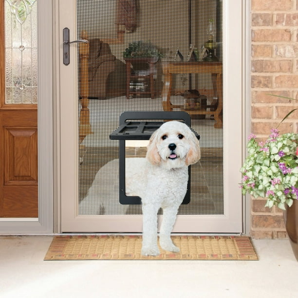 Puerta mosquitera para mascotas Puerta con solapa para perros y gatos para  puertas mosquiteras con Meterk Puerta de malla