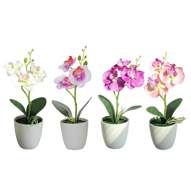 Las mejores ofertas en Flores de Orquídeas Artificiales sin marca