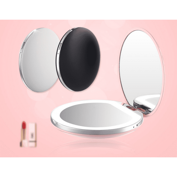 Espejo de aumento para maquillaje, espejo de mano con mango, blanco, 20X -  AliExpress
