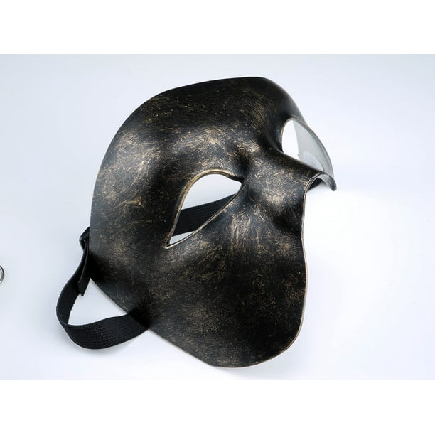 Máscara veneciana griega mitológica para hombre, talla única, color plateado