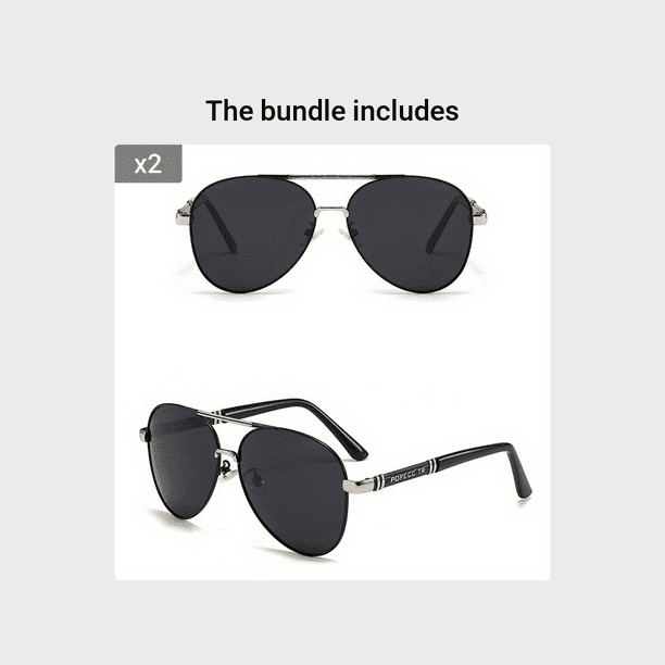 Large Frame Polarized Sunglasses for Drivers Riders and Outdoor Enthusiasts UV400 Protection and Glasses Case Included