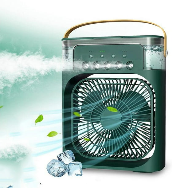 Pequeño aire acondicionado de 500ml de refrigeración temporizador  silencioso 3 velocidades vientos ventilador de refrigeración portátil para  sala Soledad Aire acondicionado portátil
