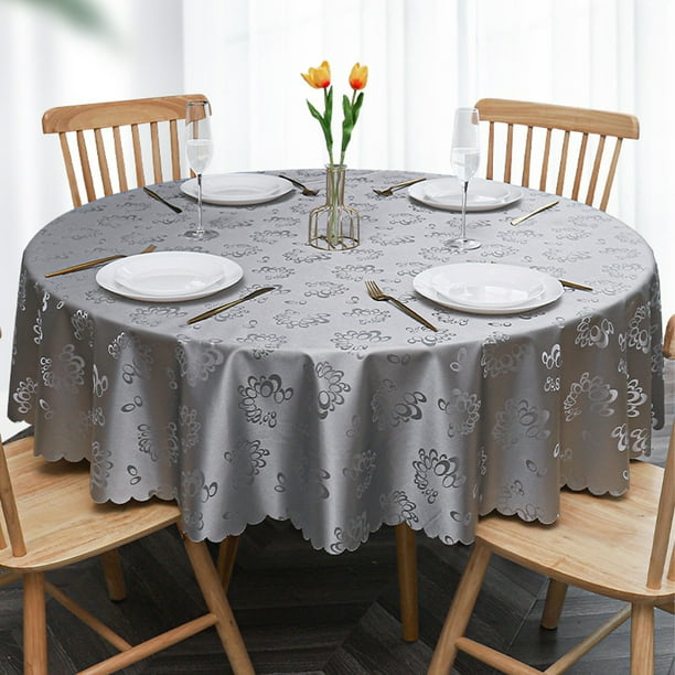 Mantel desechable para mesa rectangular, mantel de papel gris similar al  lino para mesa de comedor, fiesta, boda o evento, 55 pulgadas de ancho x 80