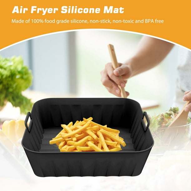 Cesta Air Fryer De Silicona Para Airfryer, Microondas