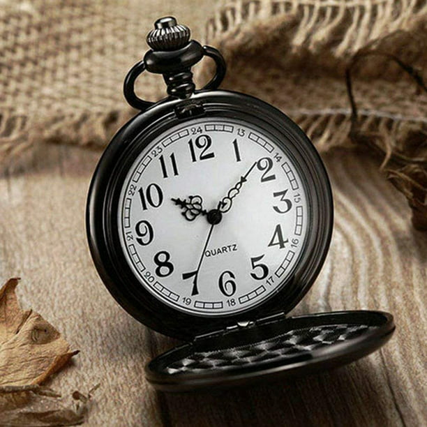 Reloj de bolsillo vintage Reloj de bolsillo de cuarzo con cadena