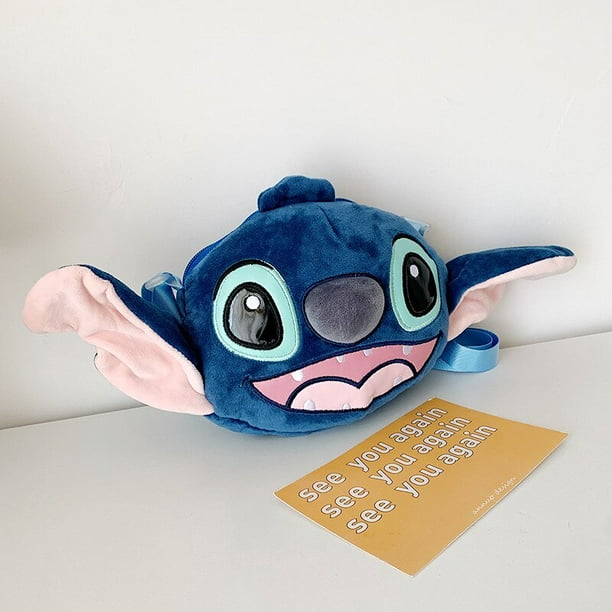 Disney-Bolso de peluche de Lilo & Stitch para niños, bolsa de