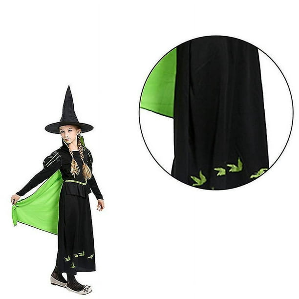 Capa verde de 28 pulgadas, disfraz de fiesta de disfraces de Halloween