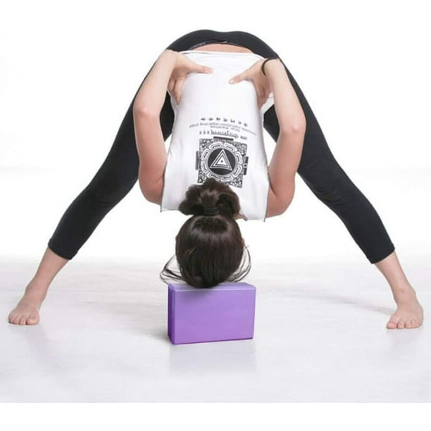 Juego de 2 bloques de yoga EVA para estabilidad, bloques de yoga para  meditación, yoga, pilates, apoyo y fortalecimiento de posturas. TUNC  Sencillez