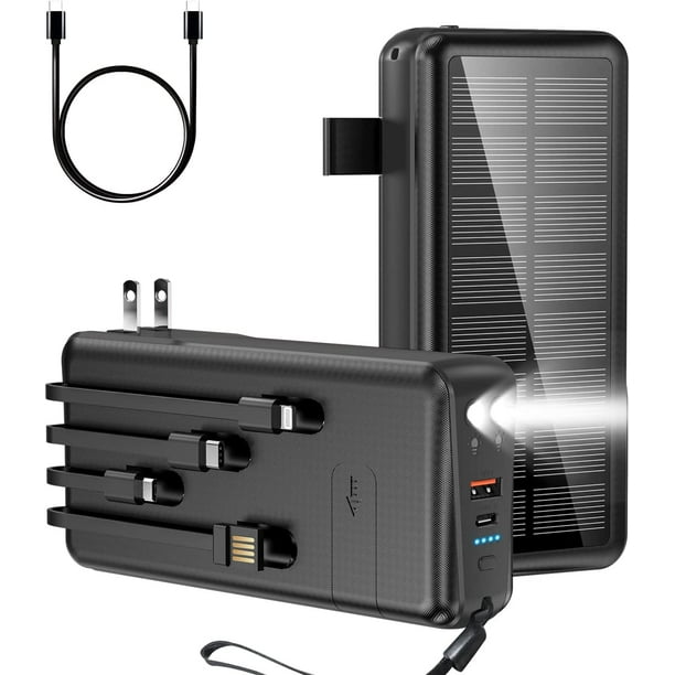 Cargador Portatil Solar Carga Rapida De Bateria Inalambrico Para Iphone  Samsung