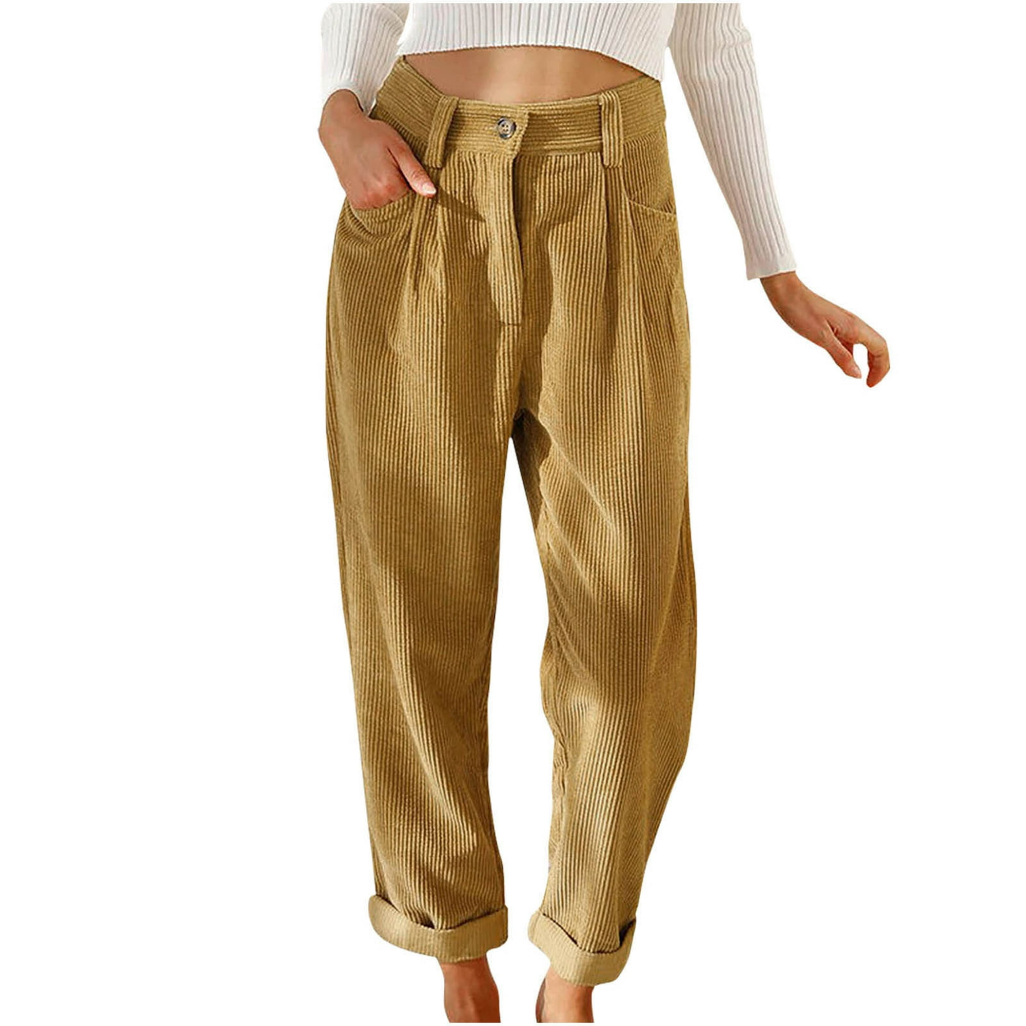 Pantalones de mujer de moda Pantalones completos Pantalones de traje de  color sólido recto casual Fridja alkflakhf35625
