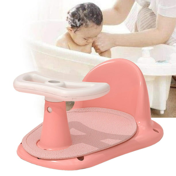 Asiento de baño para bebé, asiento de bañera portátil para niños pequeños  de 6 a 18 meses, asiento de baño para recién nacido, bonito soporte para