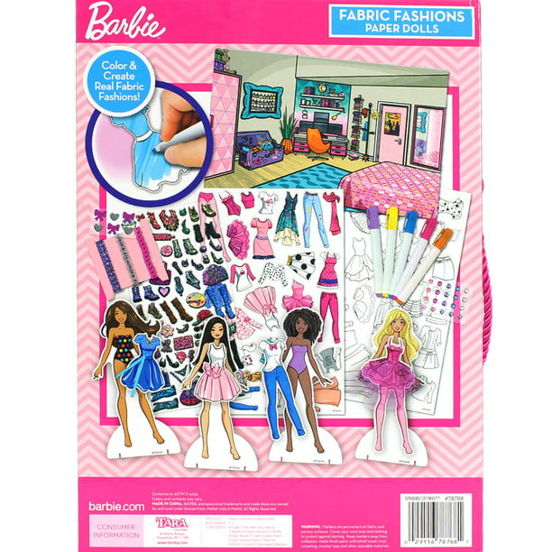 Barbie Fabric Fashion Paper Dolls 