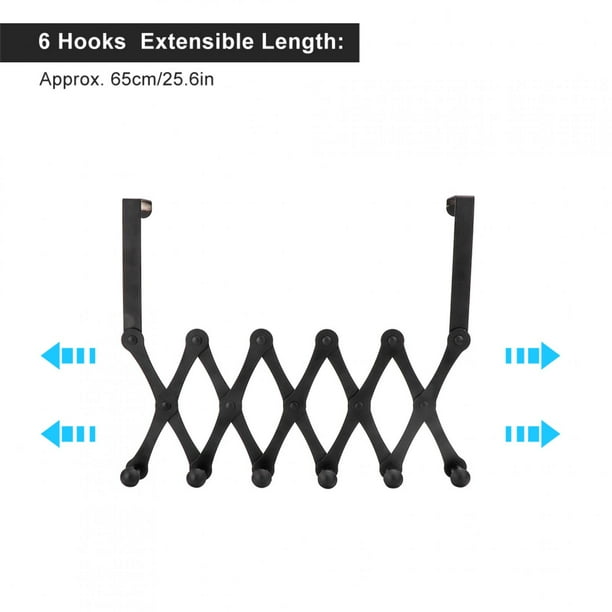 Ganchos de puerta acero inoxidable Sobre los ganchos de puerta Sombrero  plegable telescópico Colgador de mochila Percha Colgador de puerta para  sala de estar Dormitorio(#2) Unbranded 3112200042712