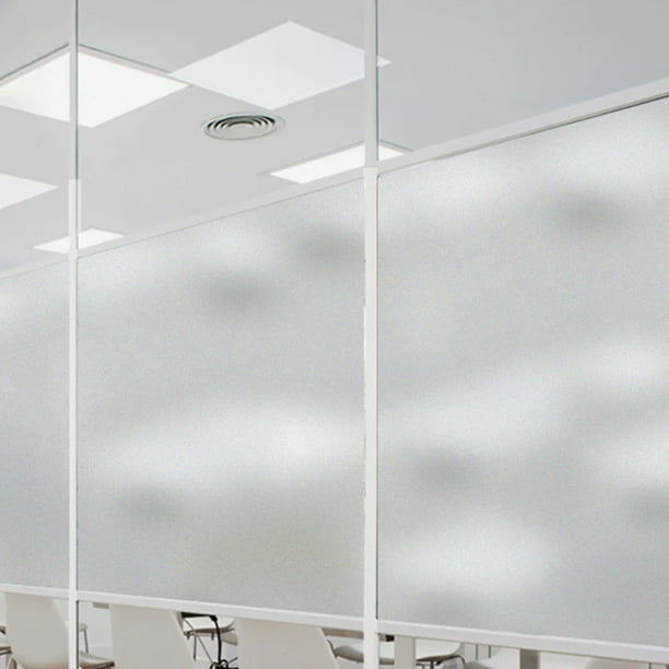 Película para ventana de privacidad Bloqueo no adhesivo Revestimiento de  vidrio extraíble Etiqueta de ventana opaca Película de vidrio autoadhesiva  autoestática para la sala de estar de la oficina en Muyoka Hogar
