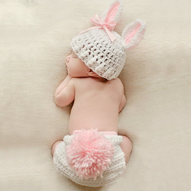 Gorro Bebé Recién Nacido Bonnet – Orejas de Conejo