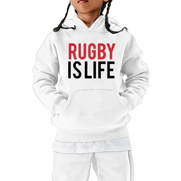 Gibobby Sudadera con capucha al fútbol americano Sudadera deportiva para  niños pequeños Jugador de rugby vintage Deportes Retro Niños Niñas de  rugby(Blanco, 11-12 Años)