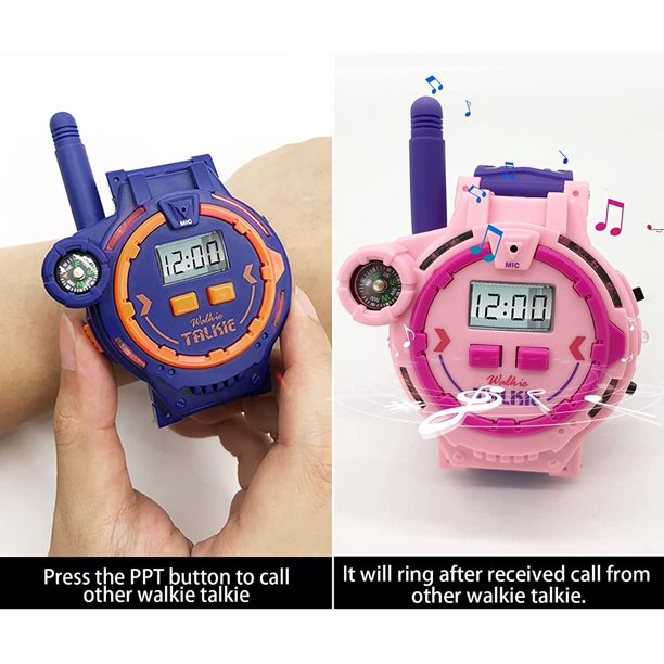 Walkie Talkie Inalámbricos KLACK para niños y niñas, Recargable