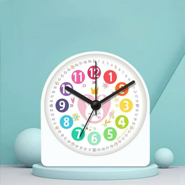 Reloj despertador inteligente de conejo de dibujos animados multifuncional  creativo (blanco)