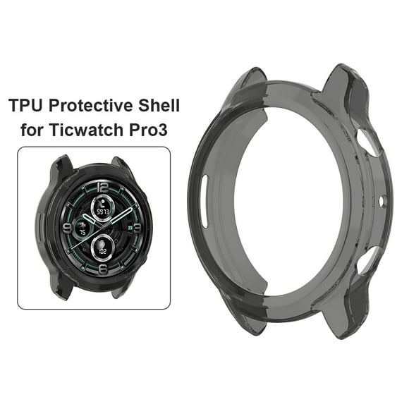 estuche de tpu suave para ticwatch pro 3 pro 3 lite smartwatch accesorios negro ndcxsfigh