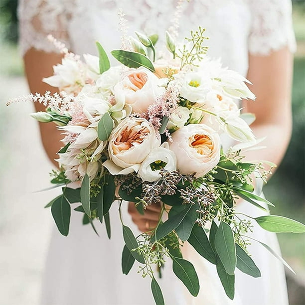 Oh Youre Lovely 3 piezas de vegetación y relleno de ramas de olivo  artificiales de 23 pulgadas Spray floral sintético para ramo de boda  relleno de – Yaxa Colombia