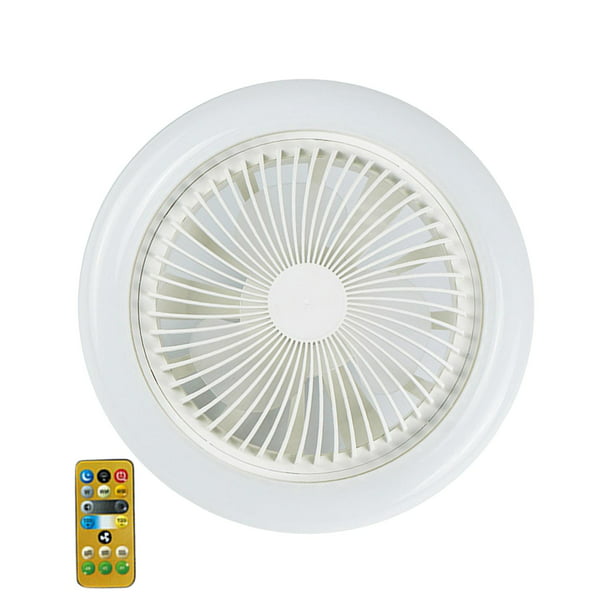 AYNEFY Luz de ventilador de motor silencioso de cobre, luz de ventilador de  techo de 36 W, 9.8 pulgadas, pequeña lámpara de ventilador LED sin ruido