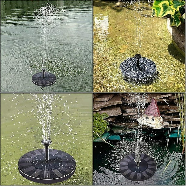 Lewisia Bomba de fuente de agua solar de 8 W para baño de pájaros, patio,  piscina, estanque koi, decoración de jardín, kit de bomba de agua  sumergible