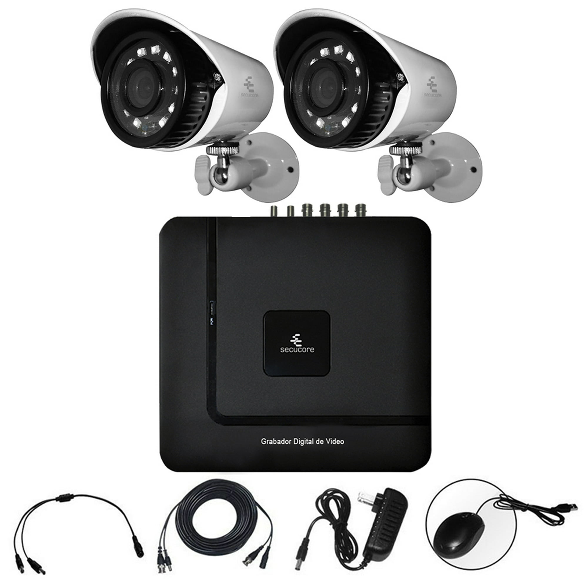 Kit Video Vigilância completo de 4 câmaras de 2.0 mpx, ideal até 50m2  Interior/Exterior - Annke
