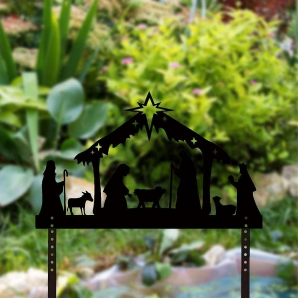 5 Pcs Figuras Jardin Exterior Silueta de Gallina Decoración de Jardín de  Acrílica para Césped Camino