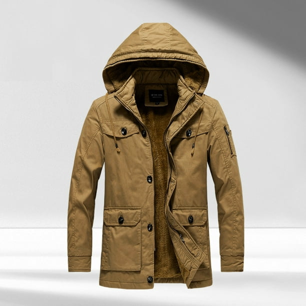  Abrigo de invierno para hombre, chaqueta de invierno
