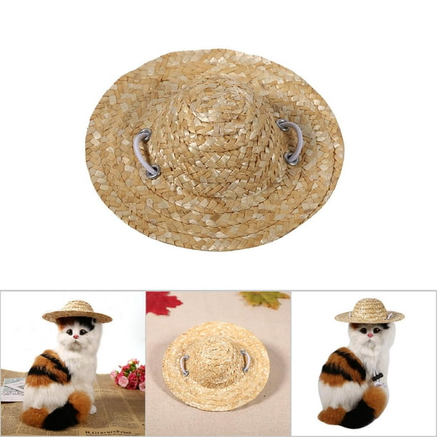 Sombrero De Paja De La Niña Adorable Y Guantes Del Jardín De