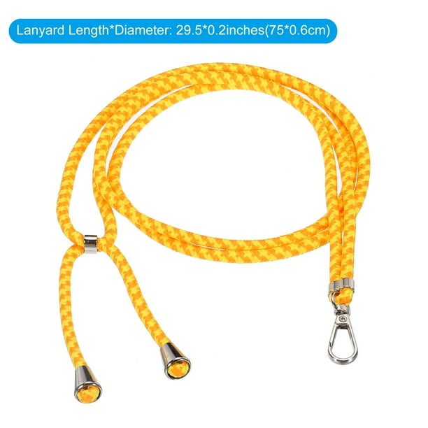 Teléfono Cordón Universal Bandolera Poliéster Ajustable Cuello Cordón  Muñeca Cordón con Cordón Parche para Inteligente Teléfono Rojo Amarillo 1  Paquete Unique Bargains Cordones y muñequeras para teléfonos móviles.