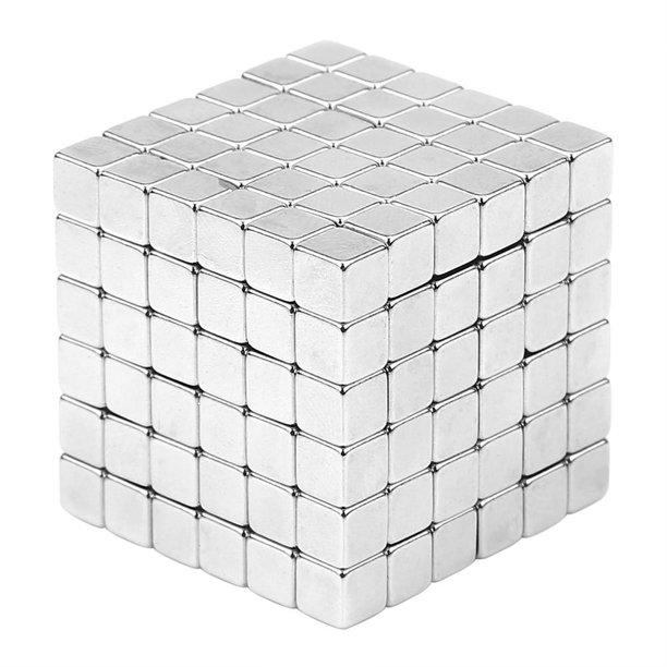 Bolas magnéticas cubo rompecabezas magnético 216 Uds cubo magnético de Metal  cuadrado bolas magnéticas rompecabezas juguete para niños/adultos 3mm  Fugacal Otros