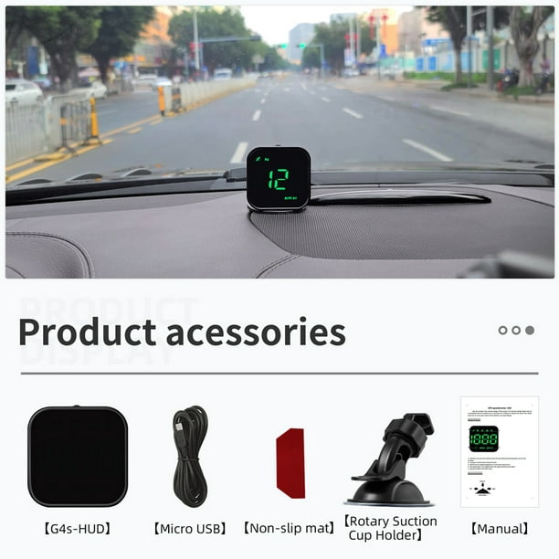 Pantalla De Hud Coche GPS fatiga conducción recordatorio coche pantalla coche accesorios Likrtyny Accesorios para autos y motos | Walmart en línea