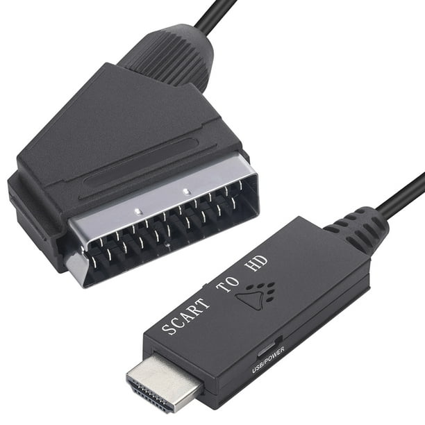 Adaptador de euroconector a HDMI, convertidor de euroconector a