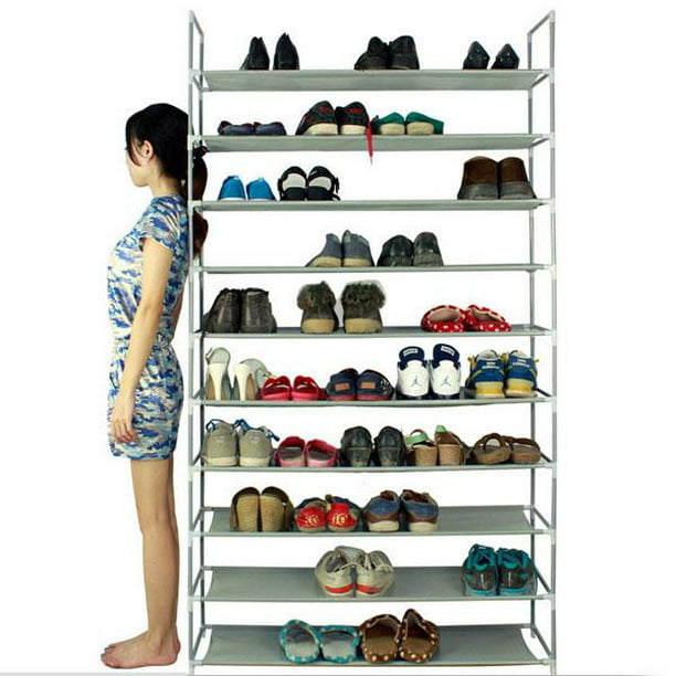 Zapatero organizador de 24 pares, armario de almacenamiento de zapatos en  torre