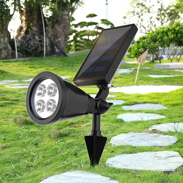 Compras Locas Foco Solar, ángulo de lámpara Ajustable ABS Focos solares de  Ahorro de energía para césped, césped para Jardines, Caminos, senderos