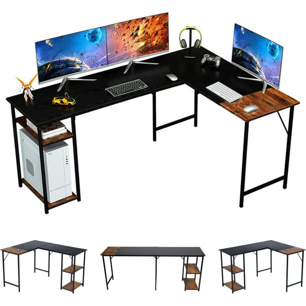 Escritorios de oficina mesa escritorio para esquina computadora forma L