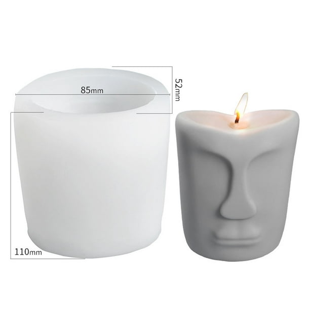 Moldes para velas cilíndricas compatibles con la fabricación de velas,  moldes de silicona para velas de pilar