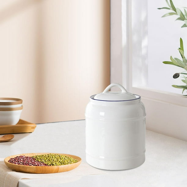 Compra Online Bote decorativo de cocina con tapa porcelana diseño