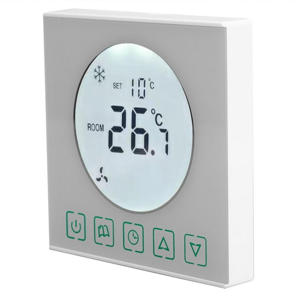 AC220V Termostato de calefacción por suelo panel de controlador de  temperatura del agua con pantalla LCD, fontanería, panel de interruptor  inteligente