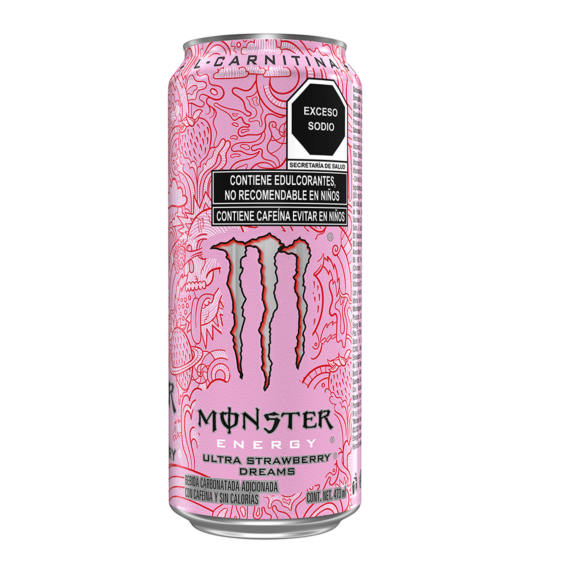 cuanta l carnitina tiene un monster Energy Green Verde 500ml - Bebidas Energticas La Monster tiene 160 mg