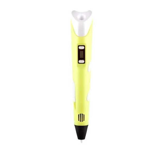 Bolígrafo 3D amarillo para filamentos ABS/PLA
