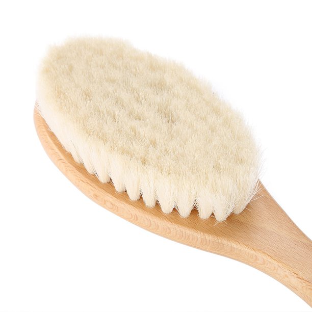 Cepillo de limpieza de cabello de madera, cepillo de pelo suave de cabra  para el cabello, cepillo de cabeza de aceite para cabello, cepillo de