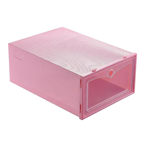 Hommtina Paquete de 12 cajas apilables de plástico para zapatos, contenedor  para tenis con tapas transparentes, organizador de armario (morado)